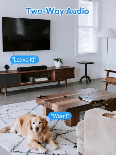 Miniatura 6 de Cámara de seguridad interior Elelink 2K 3MP, detección de movimiento y sonido, alertas en tiempo real, audio bidireccional, funciona con Alexa