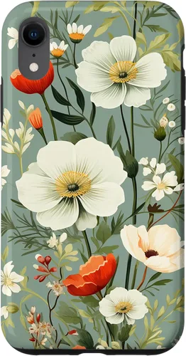 Miniatura 25 de Sage Green Flower Wildflower Pattern Floral Case for iPhone 17