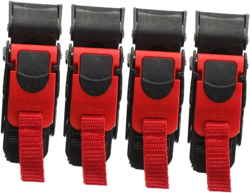 Hemobllo 4pcs Quick Release Buckle: Universal Motorcycle Chin Strap Button Replacement - Metal Quick Release Buckle For Safety
