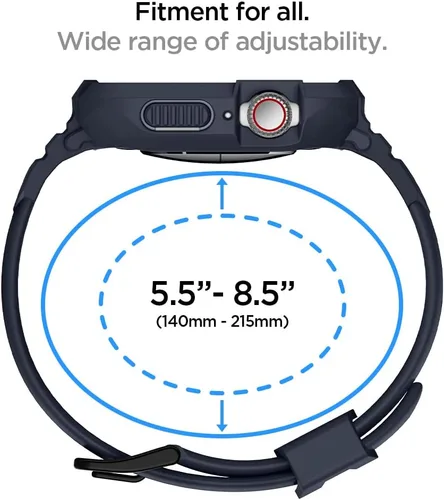 Miniatura 3 de Spigen for Apple Watch Band with Case, Rugged Armor Pro Compatible with Ultra 3/2/1 49mm, Series 11/10 46/42mm, 9/8/7 45/41mm, SE3/SE2/SE/6/5/4