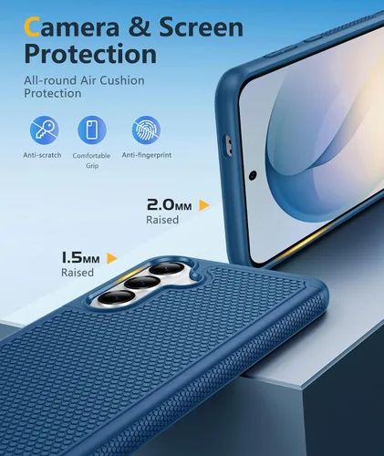 Miniatura 1111 de FNTCASE Funda para iPhone 17 Pro: Fundas delgadas translúcidas de color azul claro compatibles con MagSafe, protección completa de la cámara