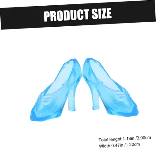Miniatura 7 de 30 pares de mini sandalias de cristal para mujer, tacones para decoración de mesa de boda, tacones altos transparentes para mujer, mini zapatos