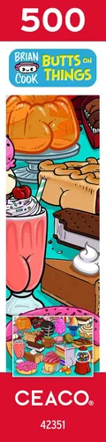 Miniatura 8 de Ceaco - Brian Cook - Butts on Things - Sweet Cheeks - Rompecabezas de 500 piezas