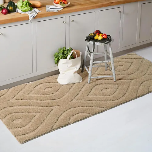 Miniatura 3 de DEXDE Alfombras de Baño Corredor 24x47 pulgadas Alfombra de Baño Larga Antideslizante Suave Lavable Alfombras de Baño Grandes para Baño Dormitorio