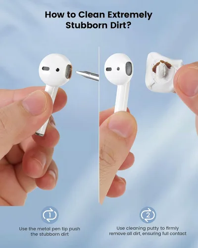 Miniatura 11 de Kit Limpiador para AirPod Pro 20 en 1 4 3 2 1 - Herramienta de Limpieza Multifunción para Auriculares, Teléfono, Laptop, Teclado, Pantalla - Punta