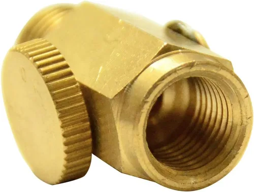 Miniatura 4 de Quickun Válvula reguladora de flujo de aire en línea de latón neumático, 1/4" NPT macho y hembra, herramienta del compresor de presión de aire