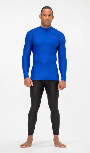 Miniatura 4 de DEVOPS Paquete de 3 camisas de compresión atléticas de manga larga con cuello alto para hombre