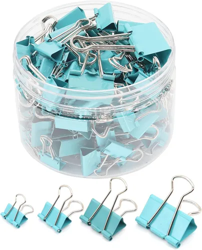 Miniatura 9 de Juego de clips de papel para carpeta, varios tamaños (Mini, pequeño, mediano, grande) para oficina, escuela y suministros para el hogar (plateado)