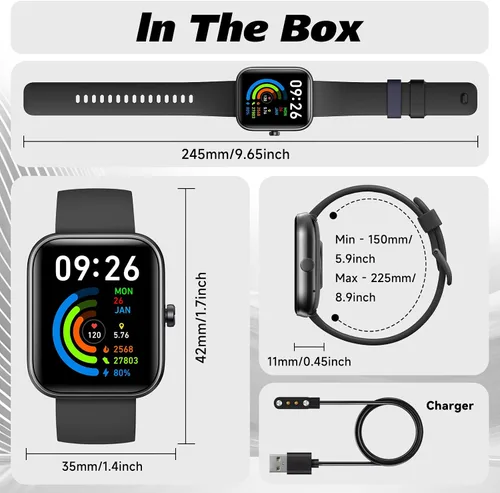 Miniatura 9 de VRPEFIT Reloj inteligente para hombres y mujeres con Bluetooth para llamadas, reloj inteligente con Alexa incorporada, reloj de fitness DIY de 1.8