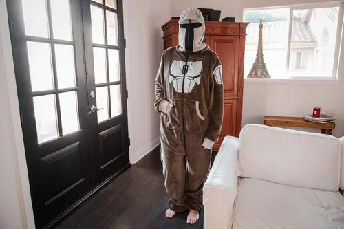 Miniatura 3 de Star Wars The Mandalorian Bounty Hunter Din Djarin - Mameluco unisex XXL Marrón