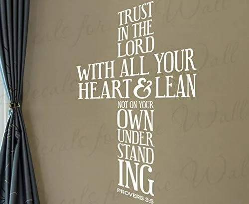 Trust In The Lord With All Your Heart And Lean Not On Your Own Understanding - Proverbios 3:5 Oración Confianza Inspiración Dios Biblia Jesús Red