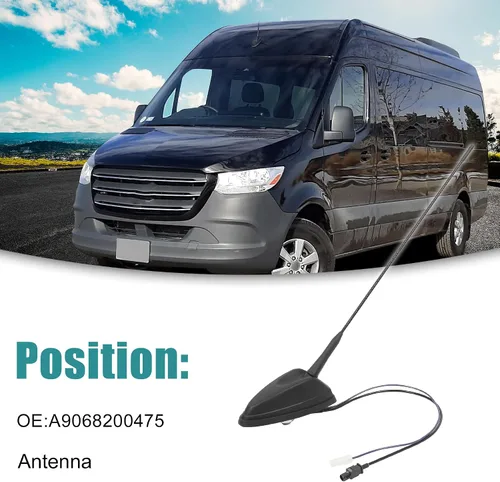 Miniatura 2 de ACROPIX Antena de techo para radio de coche para Mercedes-Benz Sprinter 2500 - Paquete de 1 negro