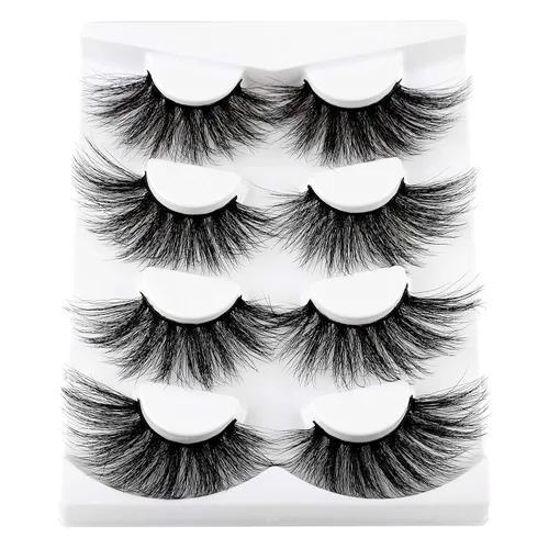 Miniatura 12 de Wispy Lashes Pestañas postizas de aspecto natural con pegamento de pestañas, kit de pestañas de ojo de gato, extensión de pestañas con pegamento