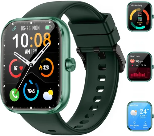 Miniatura 8 de MFVLP Smart Watch for Men Women, 1.83" HD Touchscreen Fitness Watch with Bluetooth Call&Message Notifications, 110+Sport Modes, 24/7 Heart