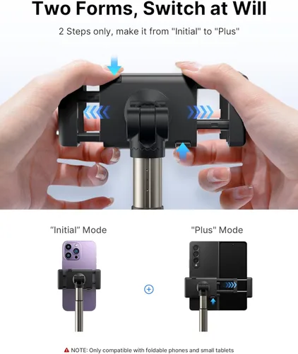 Miniatura 3 de JSAUX Soporte Universal con Portavasos para Teléfono Plegable, Soporte para Coche y Camión Compatible con iPad Mini, Samsung Galaxy Z Fold 6/5/4
