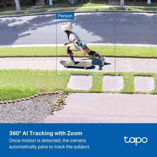 Miniatura 6 de Tapo - Cámara de seguridad para exteriores con cable, panorámica/inclinación, 4K 8MP, detección gratuita de personas/vehículos y vista de 360°