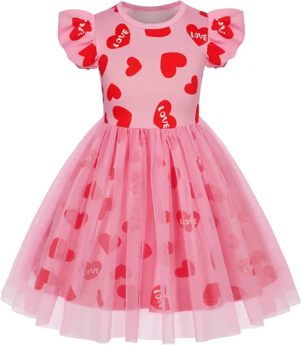 Miniatura 7 de WonderBabe Vestido de tul para niñas pequeñas, traje de unicornio, manga con volantes, ropa de cumpleaños, vacaciones, falda tutú casual de sirena
