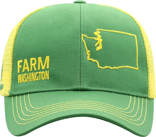 Miniatura 112 de John Deere Gorra de béisbol con logotipo y malla trasera con contraste, para hombre