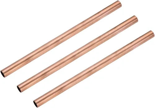 Miniatura 4 de uxcell Tubo redondo de cobre, 0.591 in OD 0.039 in espesor de pared 3.937 in longitud tubo recto tubo 3 piezas