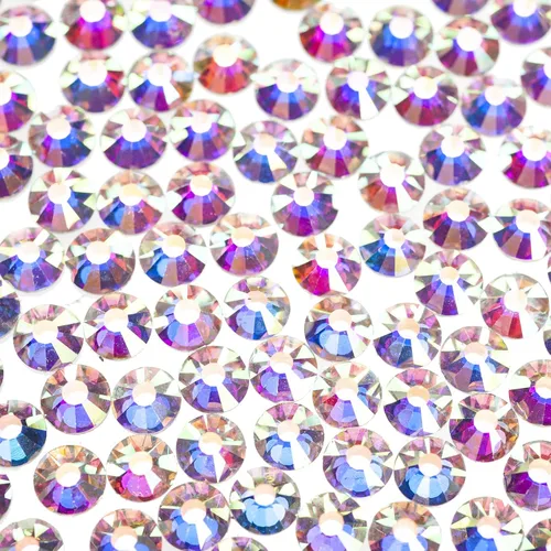 Miniatura 12 de 1440 diamantes de imitación de cristal SS3 para arte de uñas de cristal AB con parte trasera plana para manualidades, uñas, bolsas de maquillaje