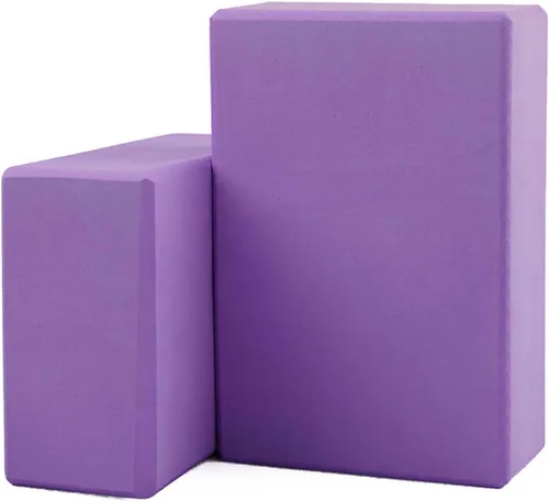 Miniatura 13 de Bloques de yoga, paquete de 2 bloques de yoga ligeros de espuma EVA de alta calidad, bloques de espuma de apoyo antideslizantes para yoga, pilates