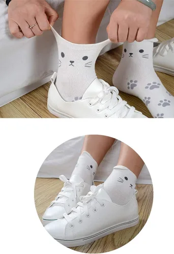Miniatura 6 de DOBIKULU Calcetines de animales lindos para mujer, calcetines de perro y gato, novedosos calcetines divertidos, regalos de animales para mujeres