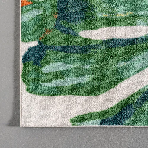 Miniatura 4 de nuLOOM Alfombra decorativa contemporánea de Janice floral, redonda de 4 pies, multicolor