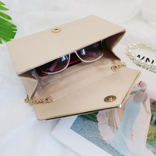 Miniatura 7 de Bolsas de noche para mujer, bolso de mano pequeño, lindo y clásico, cruzado, para fiesta de boda formal, con cadena desmontable