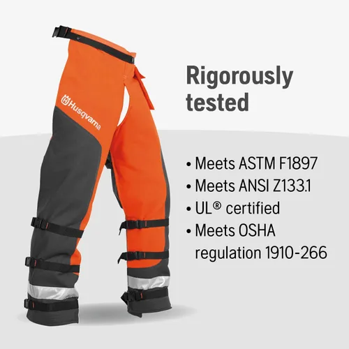 Miniatura 4 de Husqvarna unisex adulto 36-38 pulg. Naranja/Gris Técnico. Chaparreras Técnicas, Naranja, 36 a 38 pulgadas EE.UU
