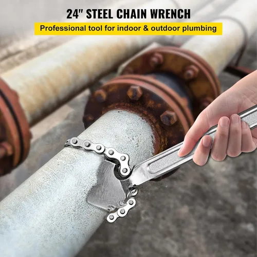 Miniatura 2 de VEVOR Llave de cadena de tubo de 24 pulgadas Llave de cadena resistente de 6.7 pulgadas