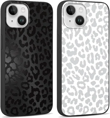 Miniatura 41 de Paquete de 2 Fundas de Teléfono Bonitas con Estampado de Guepardo para Apple iPhone 13 Pro Max de 6.7 Pulgadas, Fundas de Diseño