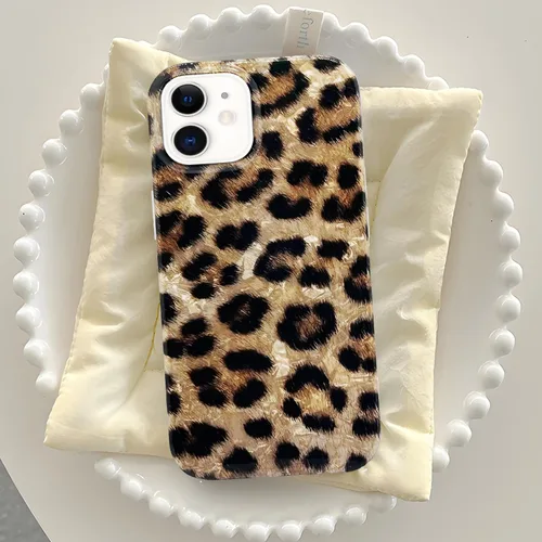 Miniatura 7 de J.west Funda compatible con iPhone 11, funda para iPhone 11, suave y brillante estampado de leopardo perlado con diseño de animales para mujeres