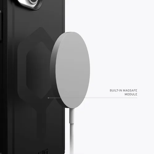 Miniatura 4 de URBAN ARMOR GEAR UAG Funda compatible con iPhone 15 de 6.1 pulgadas, Essential Armor negro, imán integrado compatible con carga MagSafe, funda