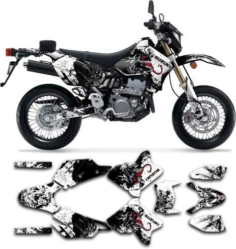 Miniatura 55 de Kit de calcomanías personalizadas para Suzuki DRZ400 E / DRZ400 Enduro / DRZ400E / DR-Z400E / DRZ400 EN 1999-2024, SZDRSE9919003-KO
