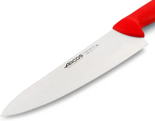 Miniatura 3 de Arcos Cuchillo de chef serie 2900 - Hoja de acero inoxidable de nitrum de 10" con mango de polipropileno rojo - Plata para higiene - Sistema