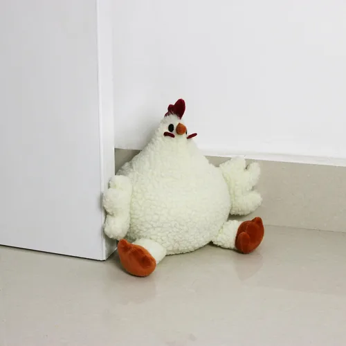 Miniatura 7 de Lindo Tope Decorativo para Puerta para Hogar y Oficina, Topes de Puerta de Piso, Protectores de Pared Pesados de Tela con Peso de Animal, Pollo