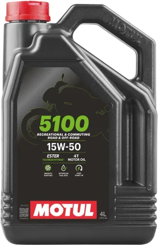 Motul 5100-Ester 15w50 mezcla sintética, 1 galón. 15W x 50L