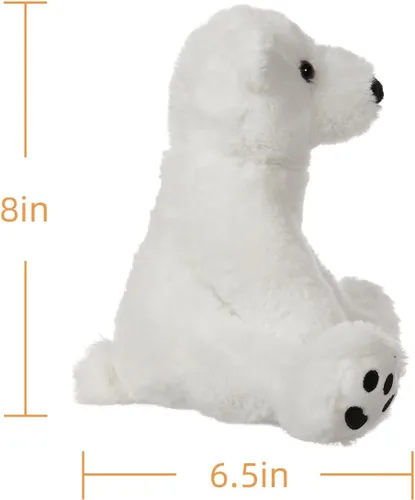 Miniatura 8 de Apricot Lamb Toys Oso Polar Blanco de Peluche Animal de Peluche Suave y Tierno Perfecto para Niños