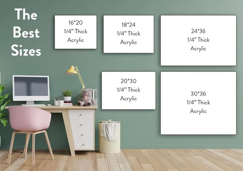 Miniatura 7 de Calendario acrílico personalizado para pared, se envía al día siguiente, hecho en Estados Unidos, planificador de borrado en seco transparente