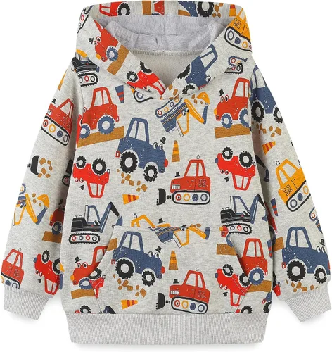 Miniatura 8 de Sudadera con capucha de forro polar de algodón para niños pequeños 2-7T