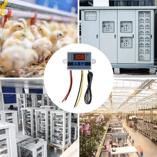 Miniatura 4 de UMLIFE 2 piezas XH-W3001 módulo controlador de temperatura LED digital, interruptor termostato digital con sonda impermeable, termostato electrónico