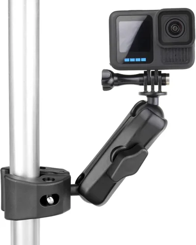 GEPULY Super Clamp Soporte de abrazadera para cámara GoPro Insta360 DJI Accesorios de motocicleta Dual 360 ° Brazo mágico Adaptador de cabezal de