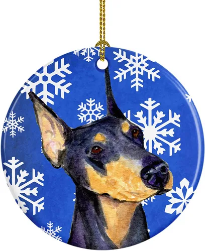 Miniatura 85 de Caroline's Treasures Cavalier Spaniel - Adorno de cerámica para colgar en el árbol de Navidad, para el hogar, Navidad, fiestas, regalo, 3 pulgadas