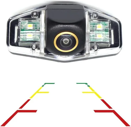 Miniatura 14 de Vlicevrn HD Fisheye - Cámara de visión trasera para vehículo, línea de estacionamiento fija, visión nocturna, cámara de estacionamiento de respaldo