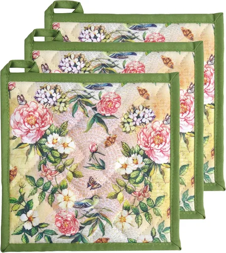 Miniatura 6 de Soporte para ollas de horno de algodón resistente al calor, agarradera de tela de toalla para cocina, guantes de horno para cocinar, cuadrado, 7 x 7