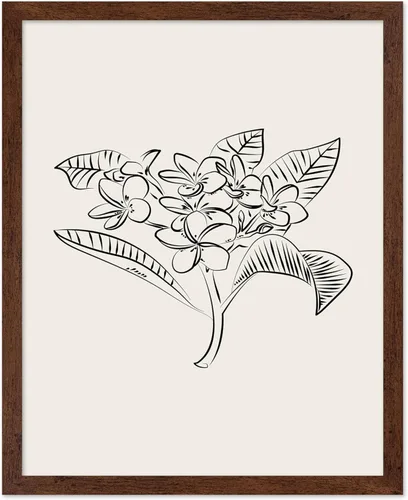 Miniatura 48 de Poster Master Póster de peonías – Estampado de flores retro – Ilustración floral – Ilustración en blanco y negro – Diseño de línea y abstracto