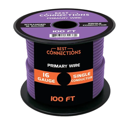Miniatura 42 de BEST CONNECTIONS Cable primario automotriz – 100 pies (varias opciones de color) Ideal para remolques, altavoces y circuitos de iluminación Verde