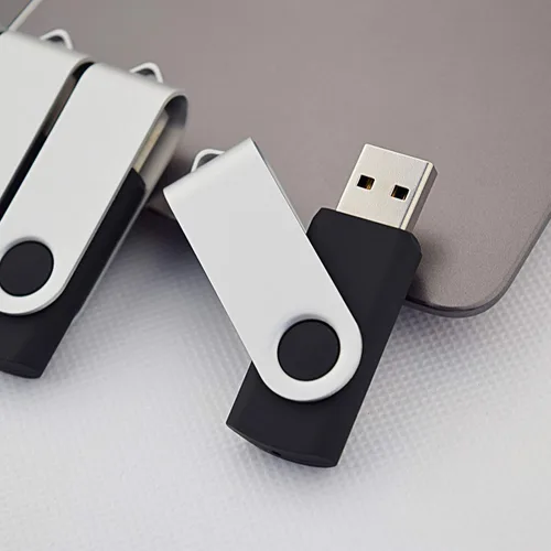 Miniatura 3 de KOOTION 20 unidades de unidades flash USB de 1 GB, unidades flash a granel, memorias 1G, unidades de pulgar giratorias 2.0, negro, paquete de 20