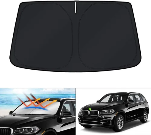 Miniatura 129 de KUST - Parasol plegable para parabrisas para Ford Ranger, accesorios 2019-2025 2026, parasol personalizado para ventana, protector solar plegable