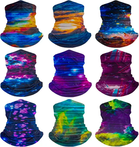 Miniatura 10 de 9 pañuelos para el cuello para mujer, pasamontañas, tubo, máscara facial UV, diadema, para hombre, para esquí, refrescante, paquete de envoltura